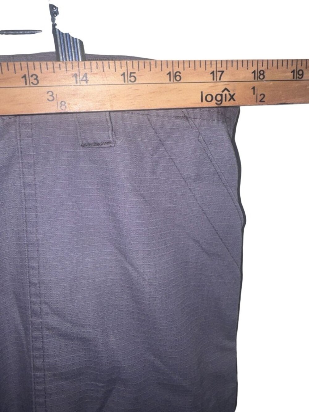 Carhartt Womens Cargo Work Pants Relaxed Fit White & Gray Cotton Blend 18" Waist - Picture 13 of 13